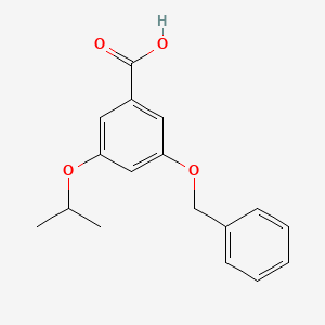 molecular formula C17H18O4 B1524169 3-Benzyloxy-5-isopropoxybenzoic acid CAS No. 852520-53-7