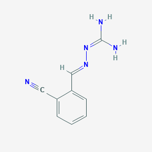 1-[(E)-[(2-Cyanophenyl)methylidene]amino]guanidine