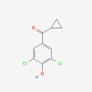 2,6-Dichloro-4-cyclopropanecarbonylphenol