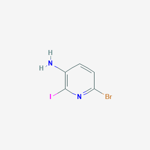 molecular formula C5H4BrIN2 B1524170 6-Bromo-2-iodopyridin-3-amine CAS No. 915006-52-9