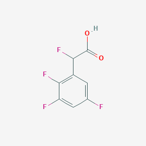 molecular formula C8H4F4O2 B15241702 Fluoro(2,3,5-trifluorophenyl)aceticacid 