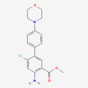 Methyl 4-amino-6-chloro-4'-morpholino-[1,1'-biphenyl]-3-carboxylate