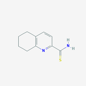 molecular formula C10H12N2S B15241766 5,6,7,8-Tetrahydroquinoline-2-carbothioamide CAS No. 1856882-73-9