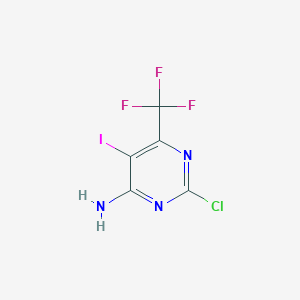 2-Chloro-5-iodo-6-(trifluoromethyl)pyrimidin-4-amine