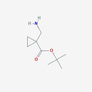 B1524178 1-Aminomethyl-cyclopropanecarboxylic acid tert-butyl ester CAS No. 1263378-36-4
