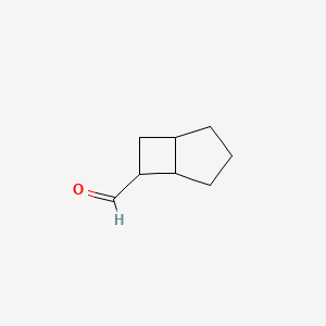 molecular formula C8H12O B15241783 Bicyclo[3.2.0]heptane-6-carbaldehyde 