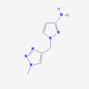 1-[(1-Methyl-1H-1,2,3-triazol-4-yl)methyl]-1H-pyrazol-3-amine