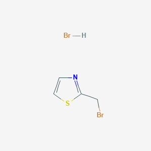 molecular formula C4H5Br2NS B1524180 2-(溴甲基)噻唑氢溴酸盐 CAS No. 1263378-94-4