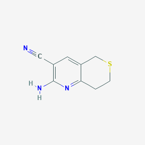 2-amino-5H,7H,8H-thiopyrano[4,3-b]pyridine-3-carbonitrile