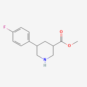 Methyl 5-(4-fluorophenyl)piperidine-3-carboxylate