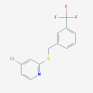 4-Chloro-2-((3-(trifluoromethyl)benzyl)thio)pyridine