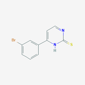 molecular formula C10H7BrN2S B1524188 4-(3-Bromophenyl)pyrimidine-2(1H)-thione CAS No. 874766-81-1