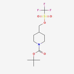 tert-Butyl 4-((((trifluoromethyl)sulfonyl)oxy)methyl)piperidine-1-carboxylate