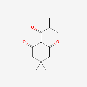 molecular formula C12H18O3 B15241919 2-Isobutyryldimedone 