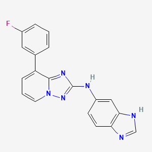 N-(1H-Benzo[d]imidazol-5-yl)-8-(3-fluorophenyl)-[1,2,4]triazolo[1,5-a]pyridin-2-amine