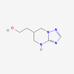 molecular formula C7H12N4O B15241927 2-{4H,5H,6H,7H-[1,2,4]triazolo[1,5-a]pyrimidin-6-yl}ethan-1-ol 