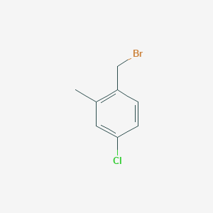 molecular formula C8H8BrCl B1524193 1-(Bromomethyl)-4-chloro-2-methylbenzene CAS No. 122488-73-7