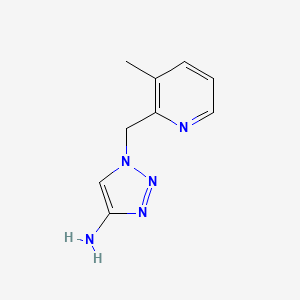 molecular formula C9H11N5 B15241937 1-[(3-Methylpyridin-2-YL)methyl]-1H-1,2,3-triazol-4-amine 