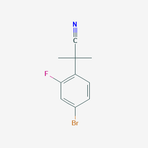 B1524194 2-(4-Bromo-2-fluorophenyl)-2-methylpropanenitrile CAS No. 749928-77-6