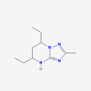 5,7-Diethyl-2-methyl-4H,5H,6H,7H-[1,2,4]triazolo[1,5-a]pyrimidine