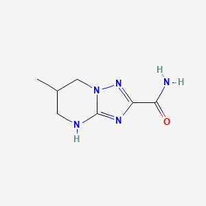 molecular formula C7H11N5O B15241969 6-Methyl-4H,5H,6H,7H-[1,2,4]triazolo[1,5-a]pyrimidine-2-carboxamide 