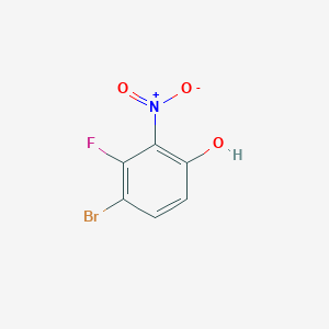 molecular formula C6H3BrFNO3 B1524201 4-溴-3-氟-2-硝基苯酚 CAS No. 889939-22-4