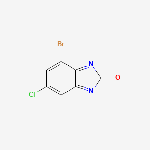 molecular formula C7H2BrClN2O B1524202 4-溴-6-氯-2H-苯并[d]咪唑-2-酮 CAS No. 1035390-48-7