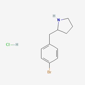 molecular formula C11H15BrClN B1524205 2-(4-溴苄基)-吡咯烷盐酸盐 CAS No. 1187927-02-1