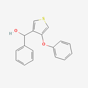 molecular formula C17H14O2S B15242069 (4-Phenoxythiophen-3-yl)(phenyl)methanol 