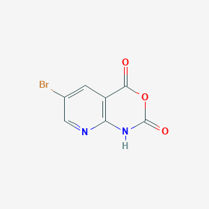 molecular formula C7H3BrN2O3 B15242072 6-bromo-1H-pyrido[2,3-d][1,3]oxazine-2,4-dione 