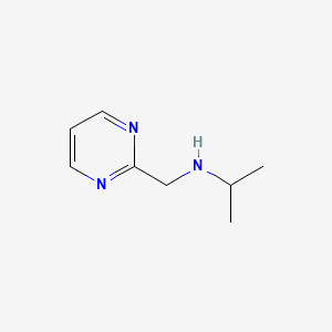 molecular formula C8H13N3 B15242123 (Propan-2-YL)(pyrimidin-2-ylmethyl)amine 