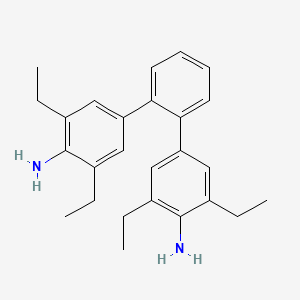 molecular formula C26H32N2 B15242152 4-[2-(4-amino-3,5-diethylphenyl)phenyl]-2,6-diethylaniline 