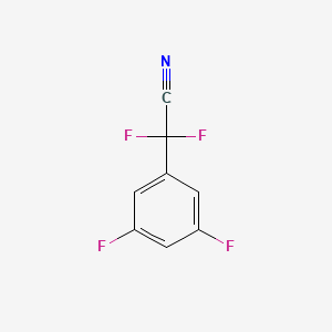 molecular formula C8H3F4N B15242161 2-(3,5-Difluorophenyl)-2,2-difluoroacetonitrile 