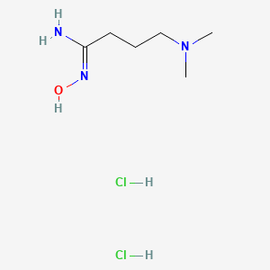 molecular formula C6H17Cl2N3O B15242168 4-(dimethylamino)-N'-hydroxybutanimidamide dihydrochloride 