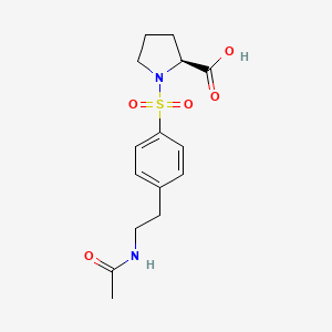 (S)-1-((4-(2-Acetamidoethyl)phenyl)sulfonyl)pyrrolidine-2-carboxylic acid