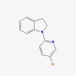 molecular formula C13H11BrN2 B1524223 1-(5-Bromo-2-pyridinyl)indoline CAS No. 1220033-27-1