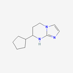 7-Cyclopentyl-5H,6H,7H,8H-imidazo[1,2-a]pyrimidine