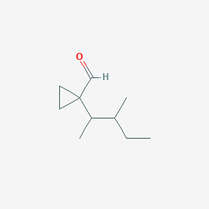 1-(3-Methylpentan-2-yl)cyclopropane-1-carbaldehyde