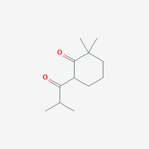 2,2-Dimethyl-6-(2-methylpropanoyl)cyclohexan-1-one