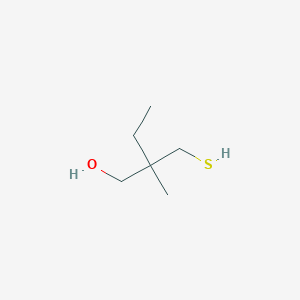 molecular formula C6H14OS B15242267 2-Methyl-2-(sulfanylmethyl)butan-1-ol CAS No. 70097-17-5