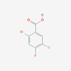 B1524229 2-Bromo-4-fluoro-5-iodo-benzoic acid CAS No. 1263378-34-2