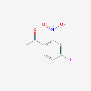 molecular formula C8H6INO3 B15242296 1-(4-Iodo-2-nitrophenyl)ethanone 