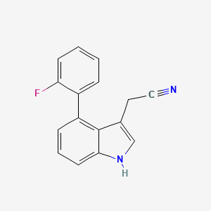 2-(4-(2-Fluorophenyl)-1H-indol-3-yl)acetonitrile