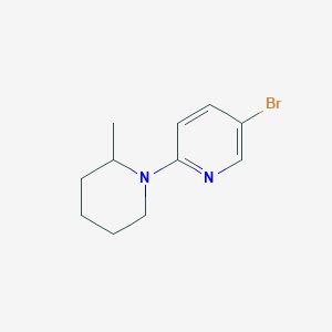 molecular formula C11H15BrN2 B1524232 1-(5-Bromo-2-pyridinyl)-2-methylpiperidine CAS No. 1220030-81-8