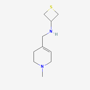 N-[(1-Methyl-1,2,3,6-tetrahydropyridin-4-yl)methyl]thietan-3-amine