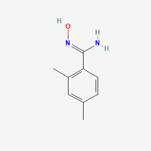 molecular formula C9H12N2O B15242356 N'-Hydroxy-2,4-dimethylbenzimidamide 