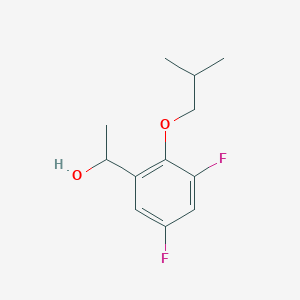 molecular formula C12H16F2O2 B15242368 1-(3,5-Difluoro-2-isobutoxyphenyl)ethanol 