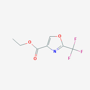 molecular formula C7H6F3NO3 B1524237 2-(三氟甲基)-1,3-恶唑-4-羧酸乙酯 CAS No. 1060815-99-7