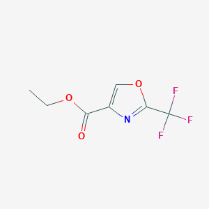 molecular formula C7H6F3NO3 B1524237 2-(トリフルオロメチル)-1,3-オキサゾール-4-カルボン酸エチル CAS No. 1060815-99-7