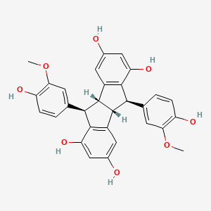 molecular formula C30H26O8 B15242387 Gneafricanin F 